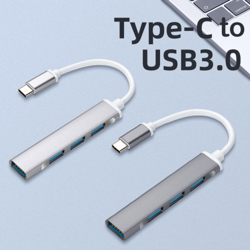TYPE C 4合1 USB3.0扩展集线器多口手机电脑转换器OTG