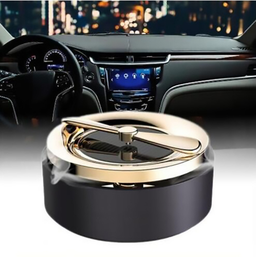 Car Air Freshener Solar Energy Rotation Aromatherapy Diffuser Car Interior Essential Oil Diffuser Elegant Decoration