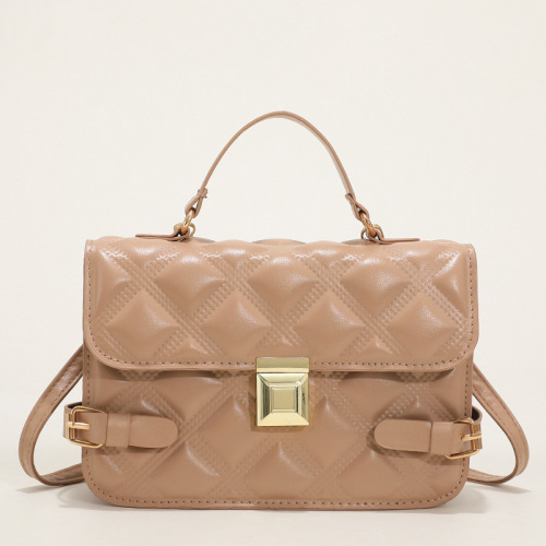 Lingge Fashion Flap Bag Crossbody Bags, large-capacity Tofu Bag, Casual Quilted Bag Shoulder Bags for working shopping travel