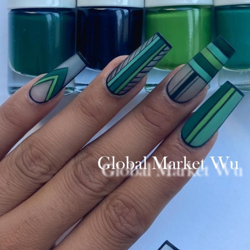 24PCS Long Press on Nails Fake Nails Set Ballerina Artificial Nail Art Tips for Women Girls Acrylic False Nails with 1 Glue (Bamboo Weaving)