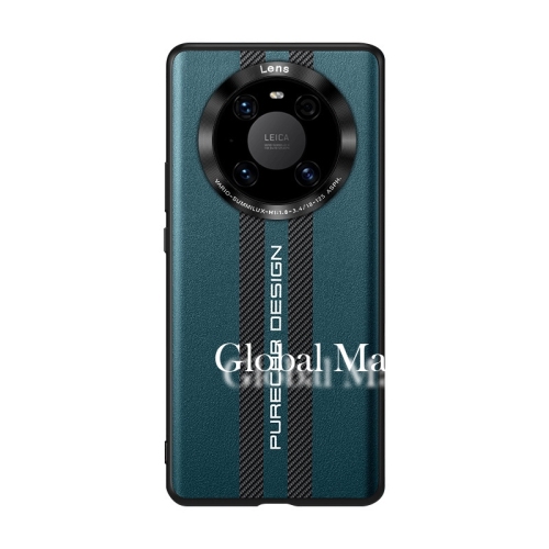 Soft Leather PC Carbon Fiber Strip Phone Case for Huawei mate30/mate40/magic3/P50/P40 Magic3