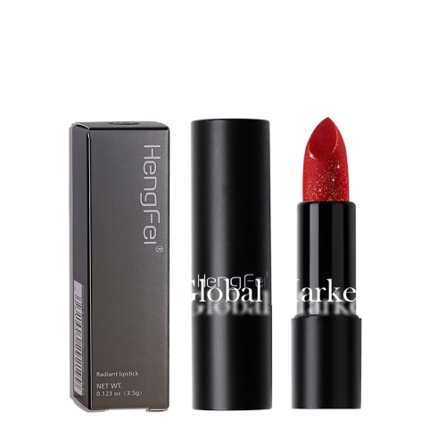 Glitter Lipstick Red Lipstick with Sparkling Metallic Glitter, Long Lasting, Smooth Formula, Highly Pigmented Opaque Color | Cruelty Free