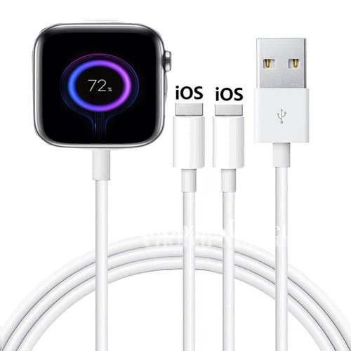 Chargeur d'absorption magnétique compatible Apple iWatch 2 en 1 Version 4/5/6/7