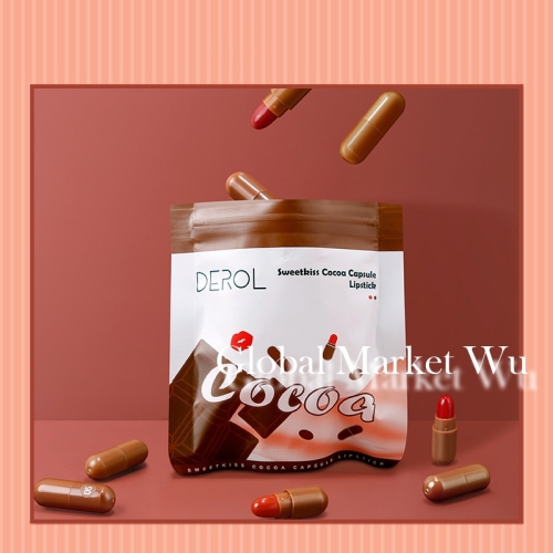 10 Colors Mini Chocolate Capsule Matte Lipstick, Long-lasting Waterproof Mini Cute Capsule Lipstick Set, Nonstick Cup Matte Lip Gloss Set Makeup Gift for Women Girls