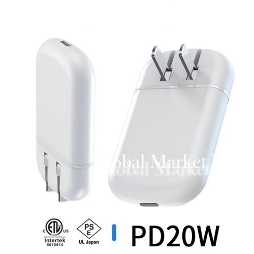 Ultra Thin PD20W Charger PSE Cerlification 9V2A Power Adapter Fit for iPhone 12