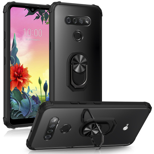 Scratch Resistant Cell Phone Case with Ring Holder Anti fall Shockproof For LG K51