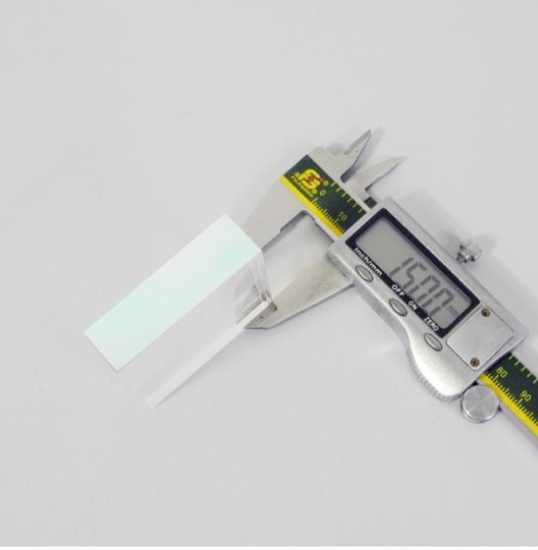 IPL Light Guide Crystal, Sapphire Crystal, Rectangular, 50mm*15mm*50mm, 640nm Coating