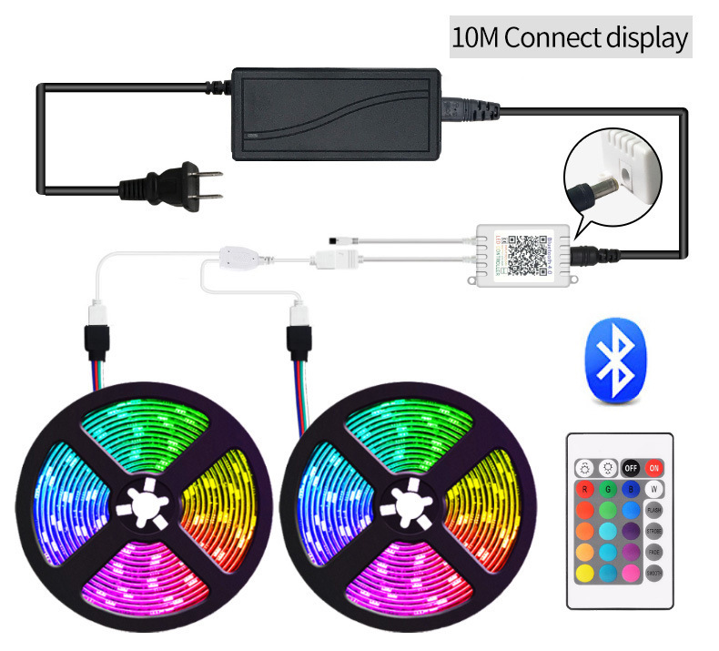 LED lights with 5050RGB 30 lights Smart APP Bluetooth music soft light bar