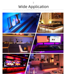 LED light with 5050RGB 60 lights APP bluetooth control music soft light bar
