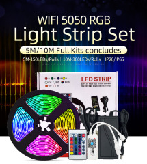 led lights with 5050RGB colorful smart wifi mobile phone APP voice control 30 lights set