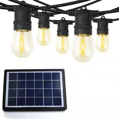 S14 solar outdoor holiday decoration IP65 waterproof LED lamp string