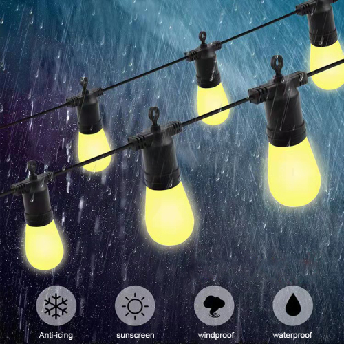 New LED graffiti warm light outdoor holiday Christmas lamp string with intelligent adjustable color
