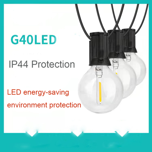 G40 high-pressure outdoor waterproof LED warm white bulb courtyard decorative lamp string