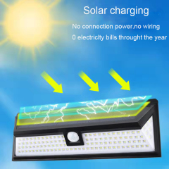 118 LED solar energy outdoor garden waterproof induction wall lamp