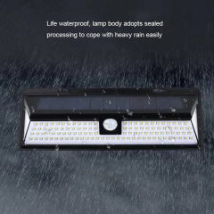 118 LED solar energy outdoor garden waterproof induction wall lamp