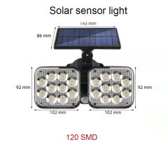 Split induction solar wall lamp outdoor waterproof home garage street lamp