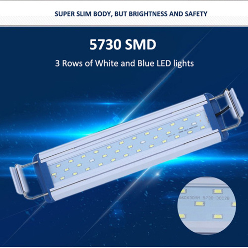 High wattage Slim LED Aquarium lamp for 7W 10W 12W 14W 15W 220V for different size of fish tank