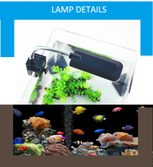LED Aquarium Light 220V/110V 3W Size 19CM×4.2CM×1.2 CM suitable for tank size 30-40CM