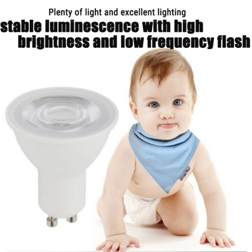 High wattage LED MR16 COB spotlight GU10 or GU 5.3 bulb 7W Size 50mm×53MM 85V-265V /DC12V