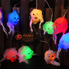 Halloween Gauze Skull Ghost LED String Light