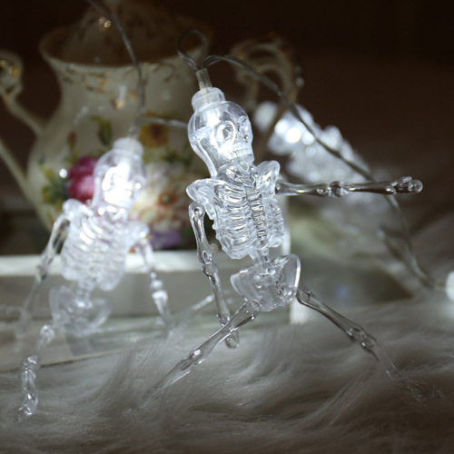 New LED Skeleton Man Battery Box Light String Decoration Lantern for Halloween Party