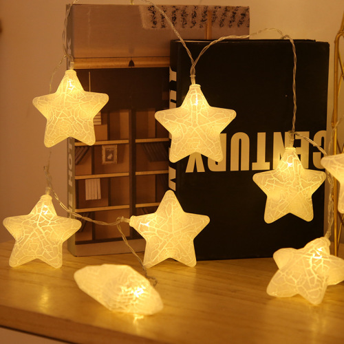 LED Crack Star Colorful Lights String Simple Christmas Wedding Festive Decorative Lamp