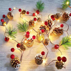 Christmas LED Pine Needle Copper Wire string Light