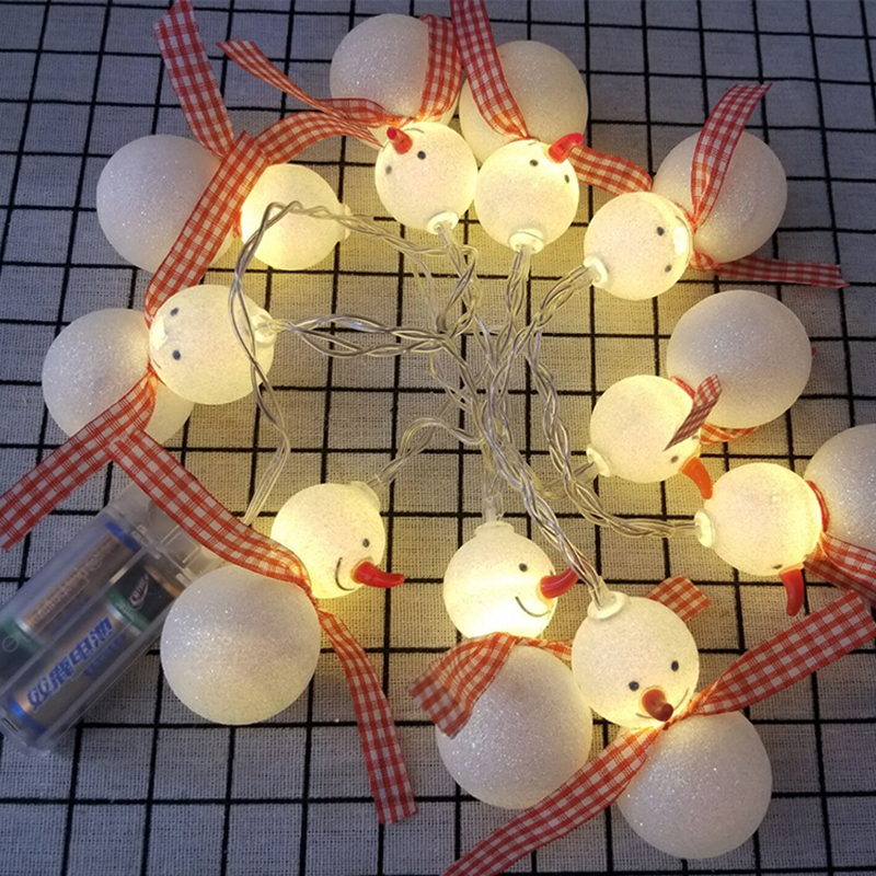 Snow Man Christmas LED string Light battery drive