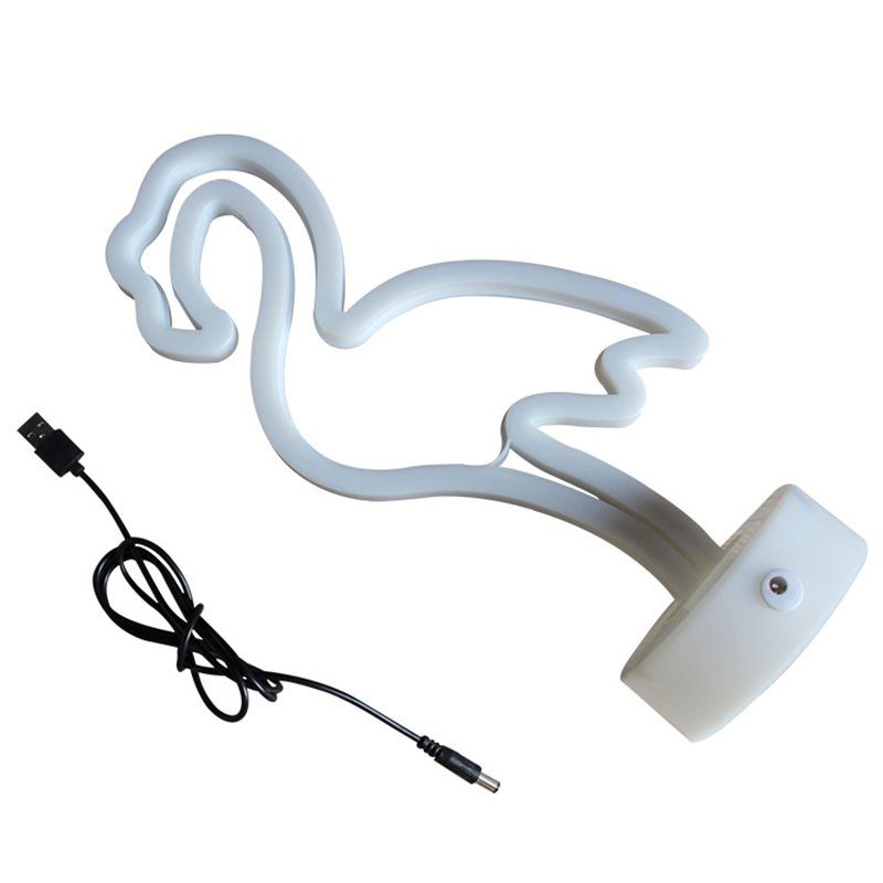 Neon Cartoon Modeling Lamp with USB Connector and Base