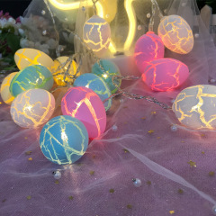 Cracked Eggshell LED String Lamp Easter Decorative Night Light