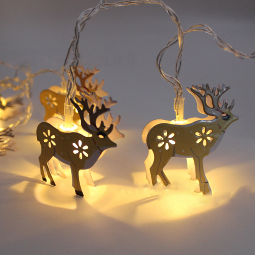 New LED Santa Claus, Snowman, Elk, and Painted Candles Christmas Decorative Battery-Light String