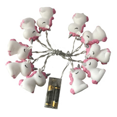 Decorative Battery Lamp String Unicorn Starfish Cartoon Night Light