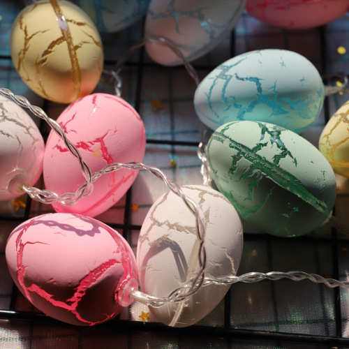 New Cracked Eggshell Lamp String Easter Decorative Night Light