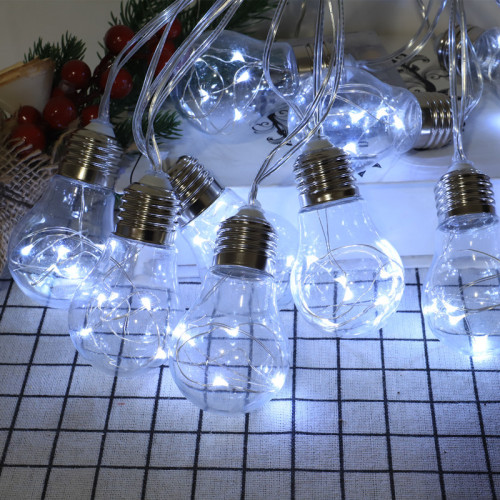 New Solar Waterproof G40 Copper Wire Bulb Garden Courtyard Light Control String
