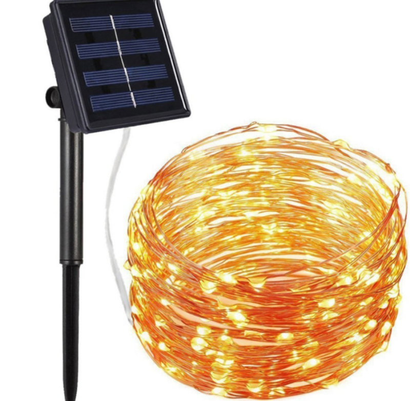 Patio Copper Wire Fairy Lights Solar Led String Light