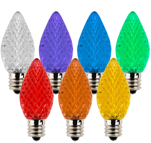 Led Replacement Bulb Faceted C9 Candelabra Christmas Terrace Balcony String Lights Diwali Festoon Lighting