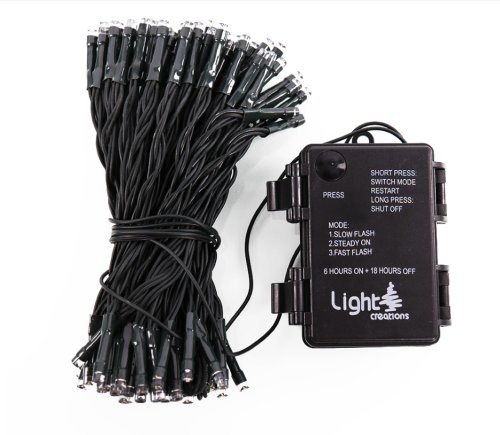 Indoor / Outdoor LED Christmas String Lights on Dark Green Cable with 8 Light Effects Wedding Decorative Light