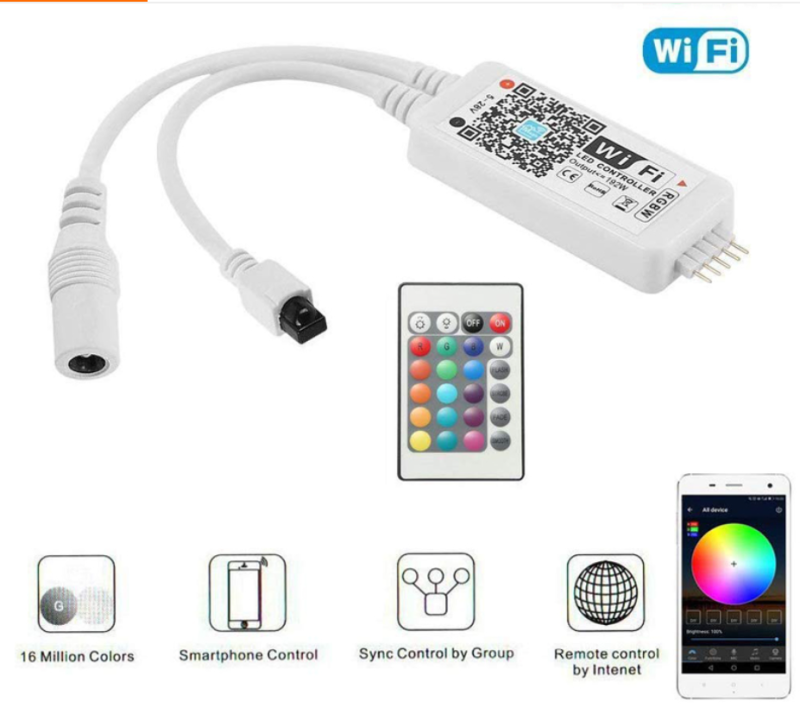 00:15 00:15 View larger image Add to Compare Share DC5V 12V 24V RGB Led Controller RGBW RGBWW Blue tooth WiFi LED Controller untuk 5050 2835 WS2811 WS2812B Led Strip Sihir Rum