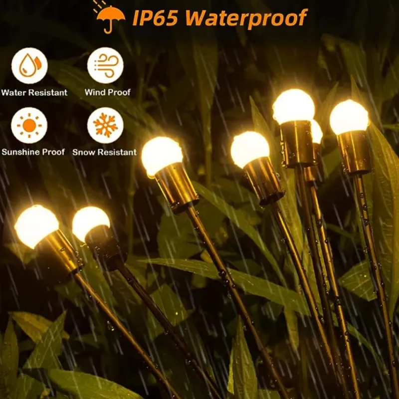 LED Solar Firefly Lights Outdoor Waterproof Solar Lawn Lamps Landscape Lights For Courtyard Garden DecorationChristmas Atmosphe LED Solar Firefly Lights Outdoor Waterproof Solar Lawn Lamps Landscape Lights For Courtyard Garden DecorationChristmas Atmos