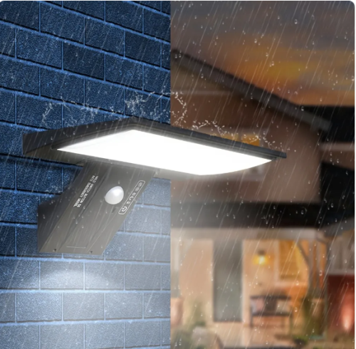 Solar Security Lights Solar Flood Lights Outdoor Waterproof with Motion Sensor 4 Modes 90 LEDs Wall Lights for Porch Yard Garden