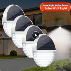 48LED Solar Motion Sensor Light Outdoor Super Bright Solar Security Wall Lamp for Garage Front Door Wall Porch Step Fence Street