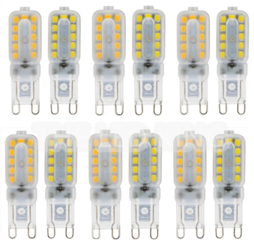 6X 10X Super Bright G9 LED Light Bulb 5W 7W 9W 220V 2835 Lamp Cold White/Warm White Constant Power Light LED Lighting G9 Bulbs