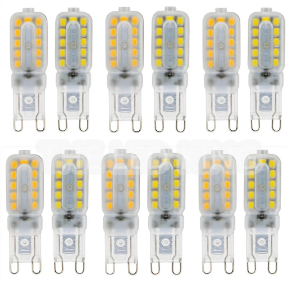 6X 10X Super Bright G9 LED Light Bulb 5W 7W 9W 220V 2835 Lamp Cold White/Warm White Constant Power Light LED Lighting G9 Bulbs