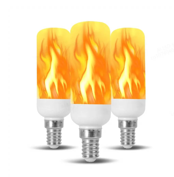 The latest E27 LED flame bulb Fire E14 Corn bulb Flicker LED light Dynamic flame effect 3W 5W 9W 85V-265V for home lighting