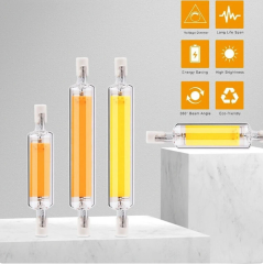 R7S LED Glass Tube COB Bulb 78MM 118MM High Power R7S Corn Lamp J78 J118 Replace Halogen Light AC 110V 220V 240V Lampadas