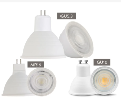 Dimmable LED Spot light GU10 7W 220V MR16 GU5.3 led lamp COB Chip 30 Beam Angle Spotlight LED bulb For Downlight Table Lamp