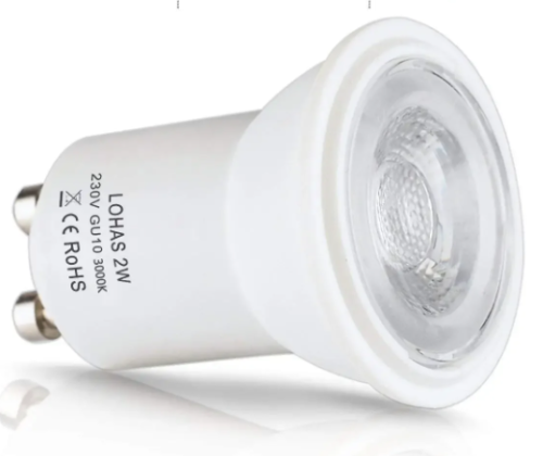 LED Light Bulb 2W Mini GU10 SMD 3000/6000K Warm/Cold White 35Watt Replacement for Small 35mm Non Dimmable [Energy Class A+]6Pack