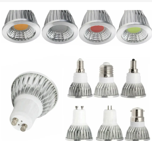 High Power 3W 4W 5W Dimmable Led Bulb Spotlight GU10 GU5.3 E27 E14 E12 B22 Bayonet Red Green Blue Yellow Spot Light 110V 220V