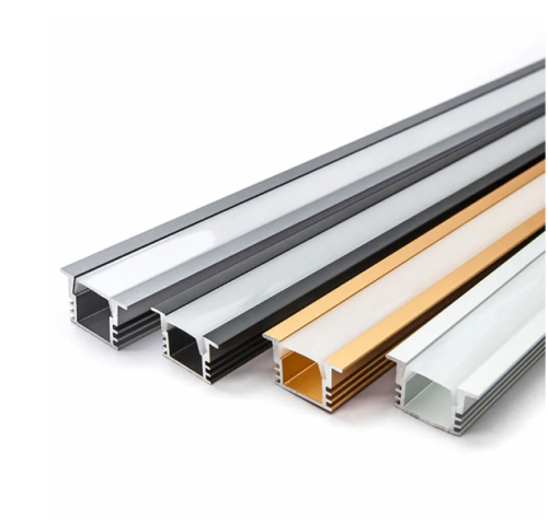 50Cm/2-15Pcs U/V led Aluminum Profile Channel Diffuser Holder for 2812 5050 Led Strip Light Kitchen Cabinet Shelf Hard Lighting