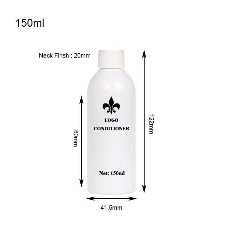 250ml 800ml White PET Plastic Pump Bottles for Shower Gel & Shampoo & Conditioner Packaging